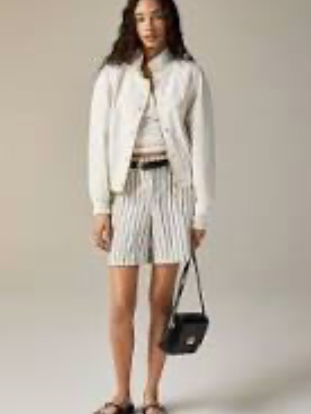 Jcrew 6” Striped Linen Harbor Shorts